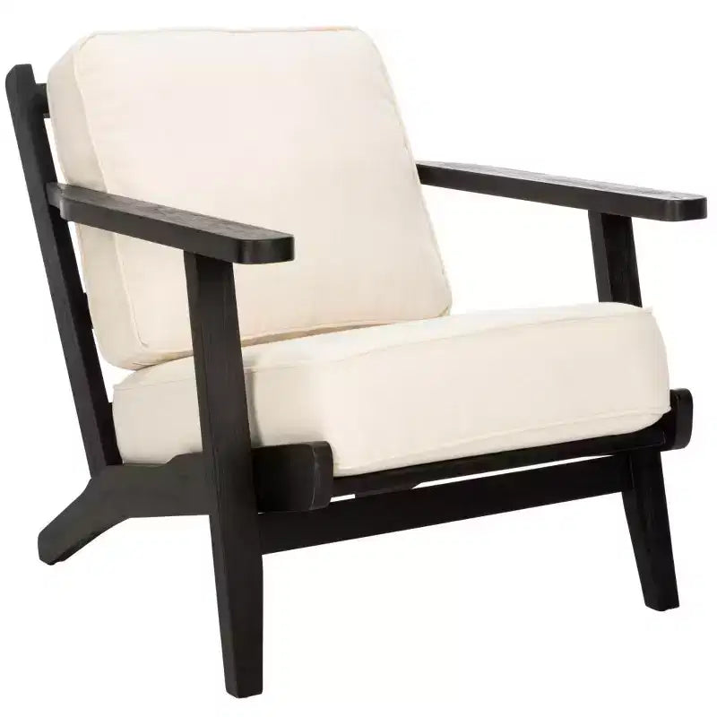 Nico Mid Century Accent Chair - ACH4501 - Bone/Black - Safavieh