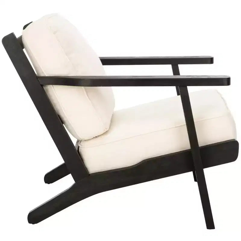 Nico Mid Century Accent Chair - ACH4501 - Bone/Black - Safavieh