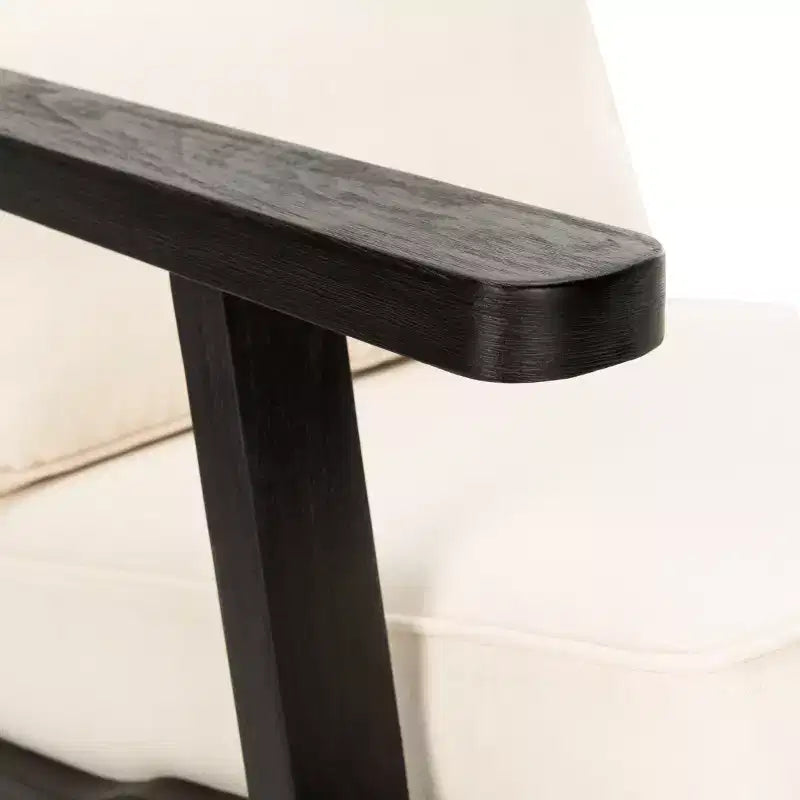 Nico Mid Century Accent Chair - ACH4501 - Bone/Black - Safavieh