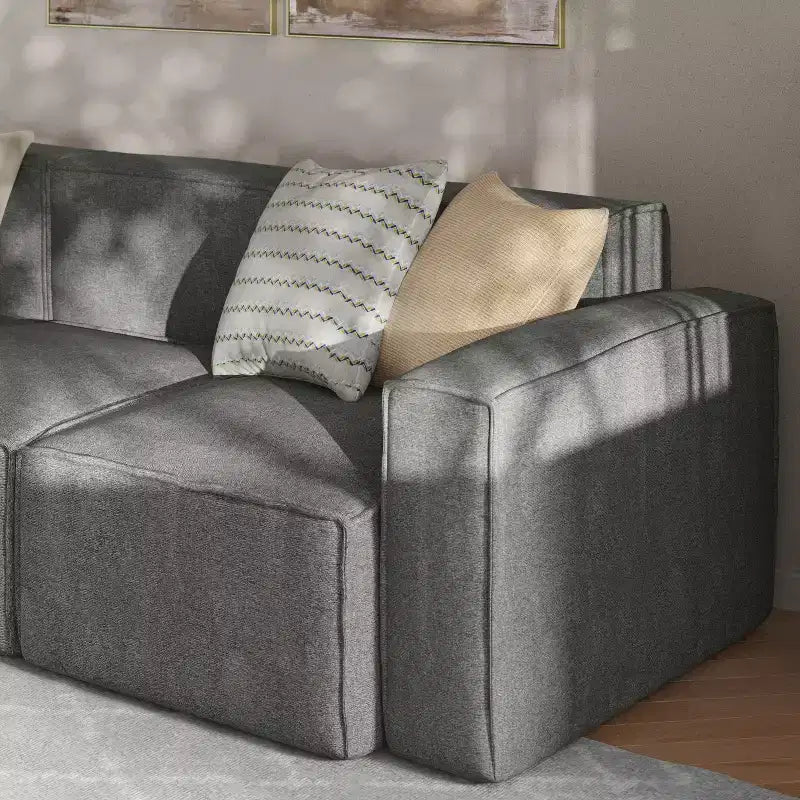 Flash Furniture Bridgetown Luxury Modular Sectional Sofa, Right Side with Arm Rest