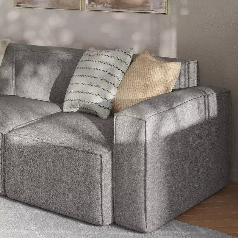 Flash Furniture Bridgetown Luxury Modular Sectional Sofa, Right Side with Arm Rest