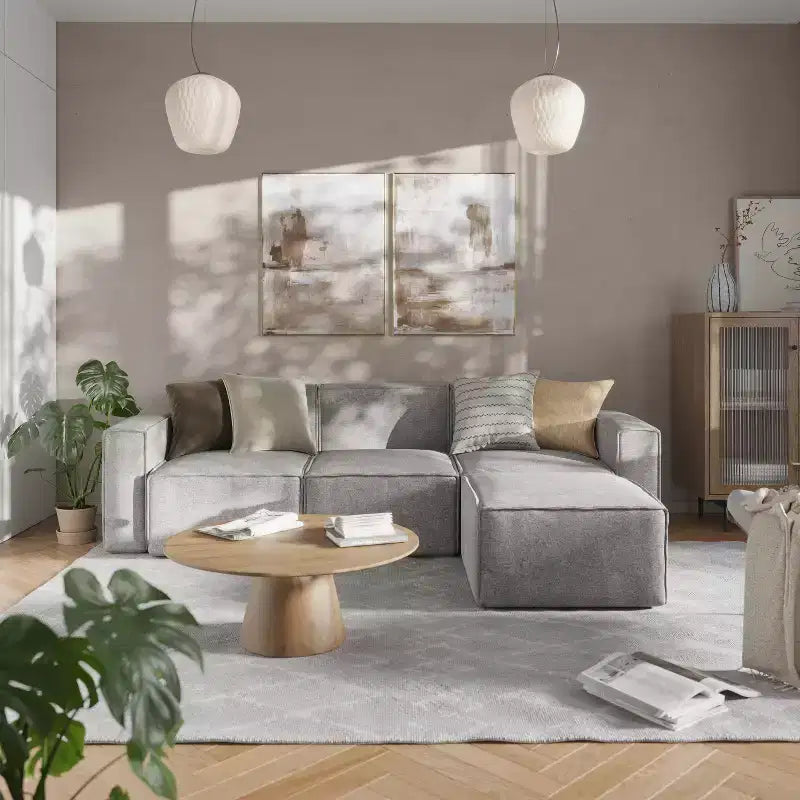 Flash Furniture Bridgetown Luxury Modular Sectional Sofa, Right Side with Arm Rest