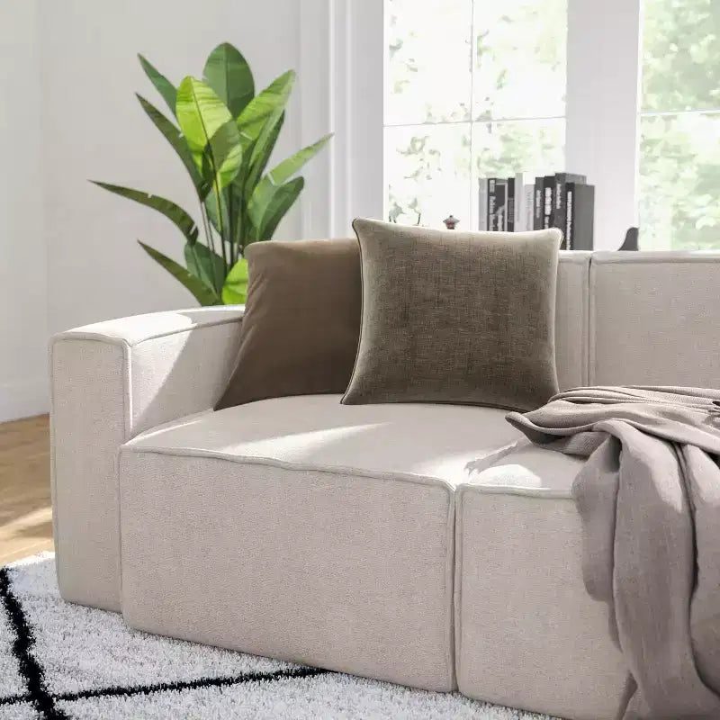 Merrick Lane Modular Left Side Chair with Arm Rest