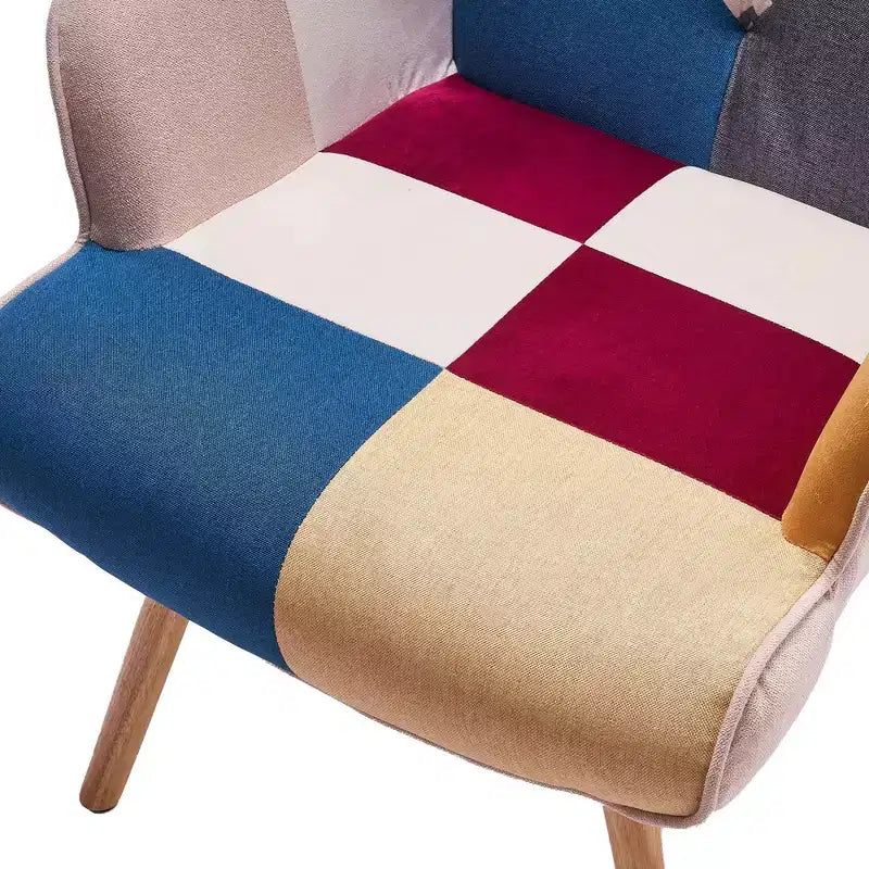 FERPIT Accent Chair Wingback Design with Rubberwood Legs & Levelers