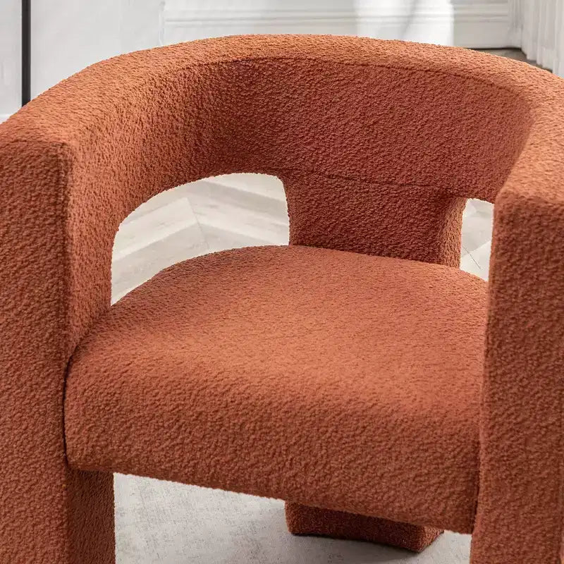 28 Wide Boucle Upholstered Square Armchair - Kinwell