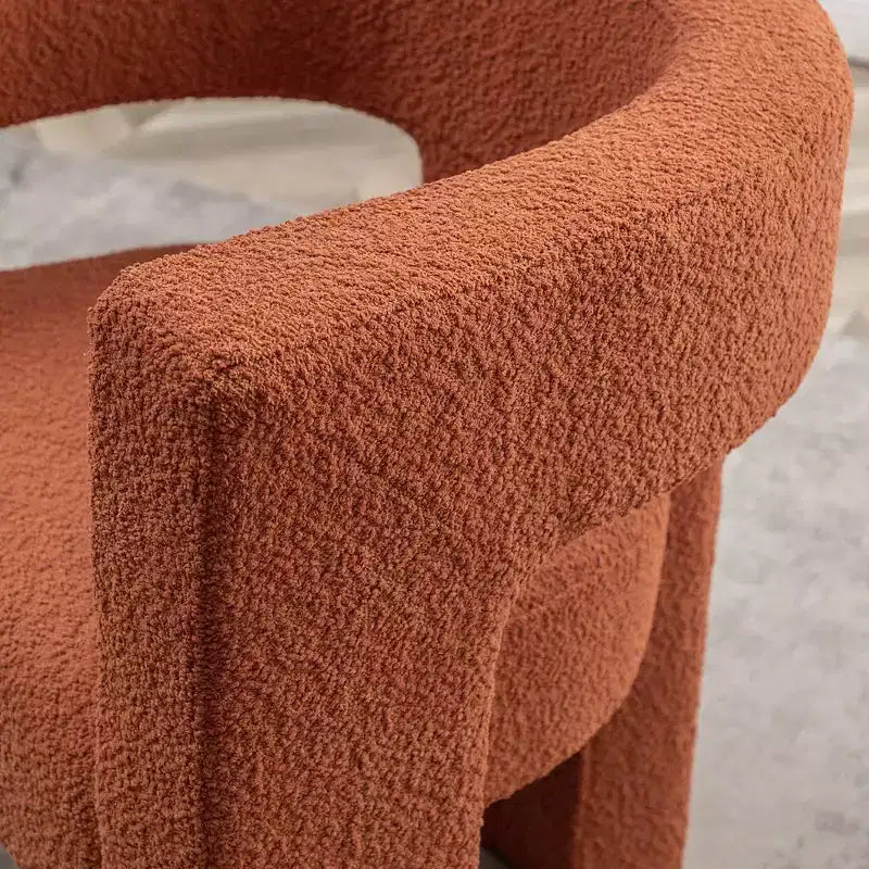 28 Wide Boucle Upholstered Square Armchair - Kinwell