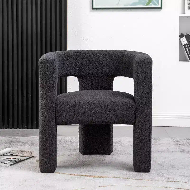 28 Wide Boucle Upholstered Square Armchair - Kinwell