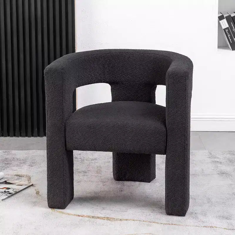 28 Wide Boucle Upholstered Square Armchair - Kinwell