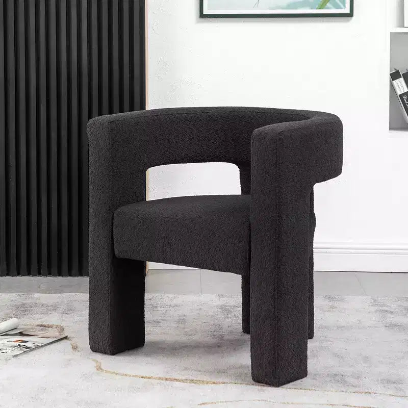 28 Wide Boucle Upholstered Square Armchair - Kinwell