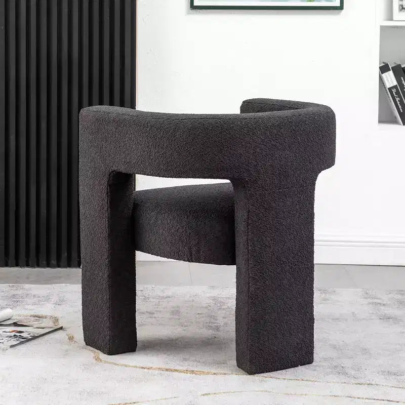 28 Wide Boucle Upholstered Square Armchair - Kinwell
