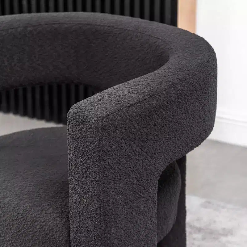28 Wide Boucle Upholstered Square Armchair - Kinwell