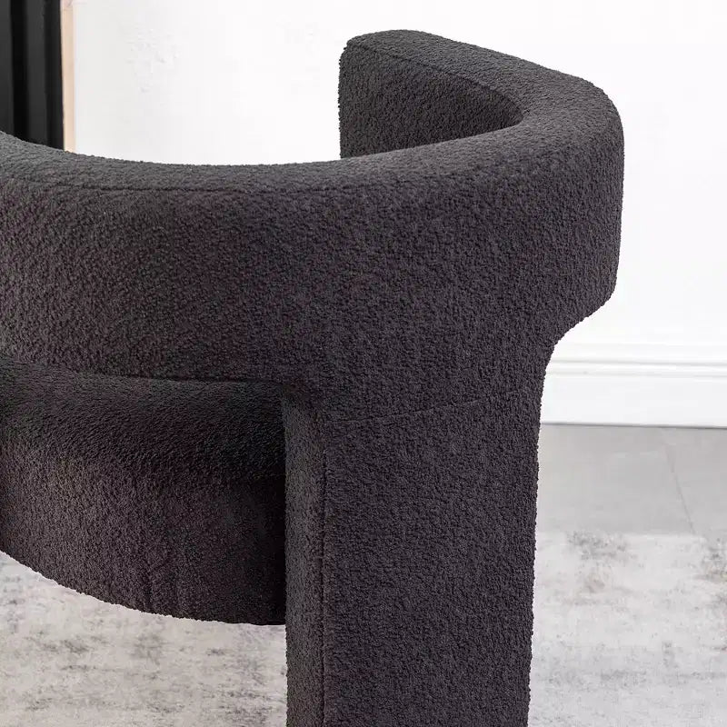 28 Wide Boucle Upholstered Square Armchair - Kinwell