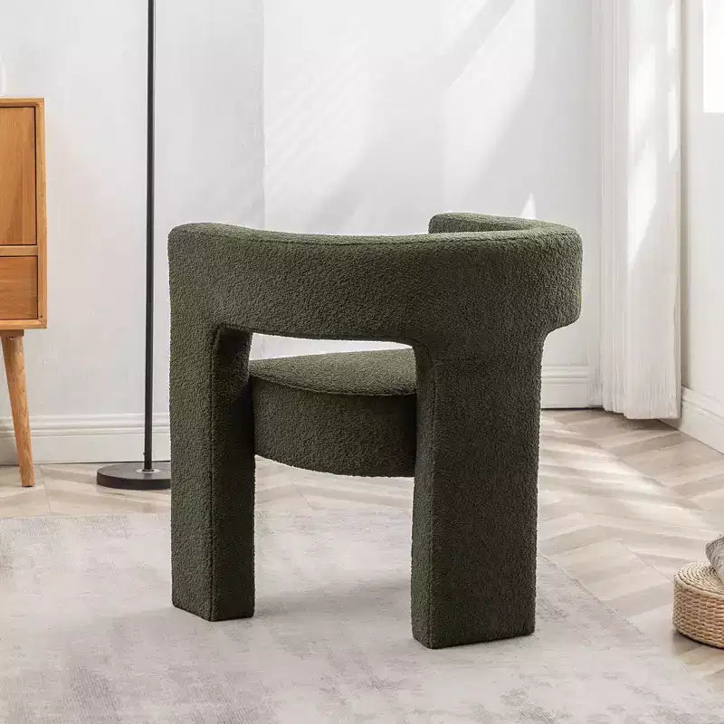 28 Wide Boucle Upholstered Square Armchair - Kinwell