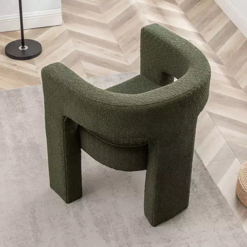28 Wide Boucle Upholstered Square Armchair - Kinwell