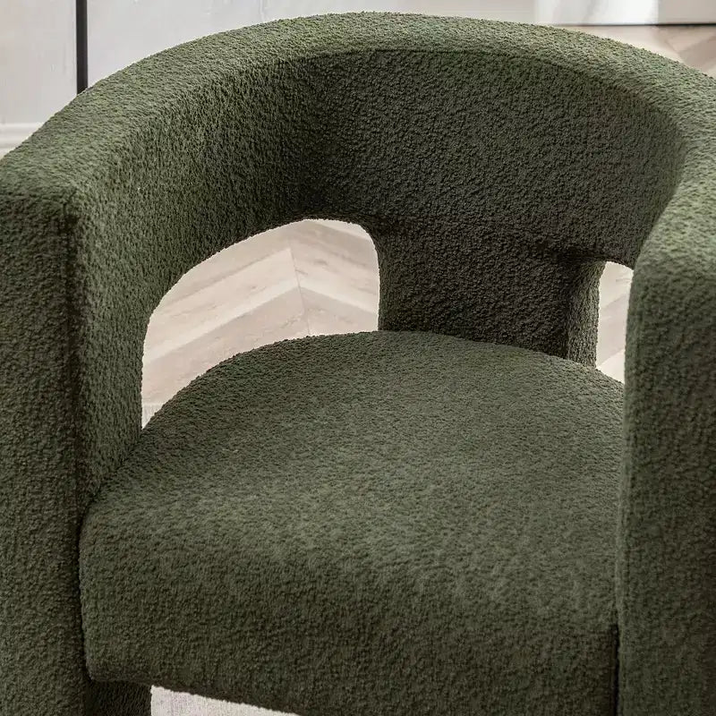 28 Wide Boucle Upholstered Square Armchair - Kinwell