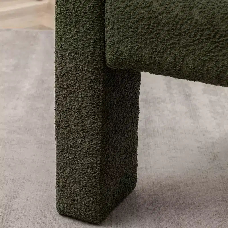 28 Wide Boucle Upholstered Square Armchair - Kinwell