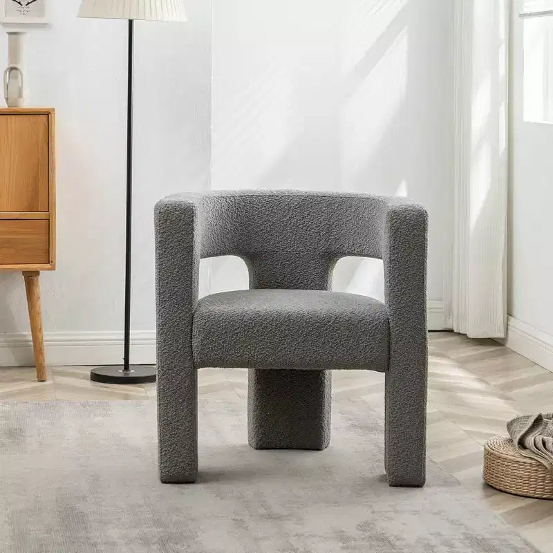 28 Wide Boucle Upholstered Square Armchair - Kinwell