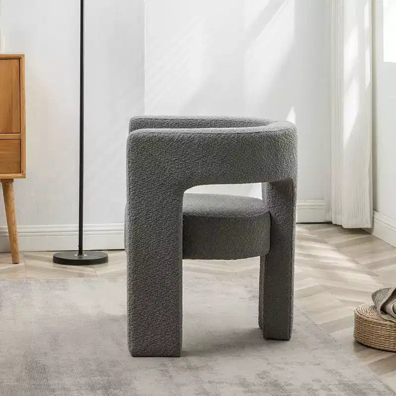 28 Wide Boucle Upholstered Square Armchair - Kinwell