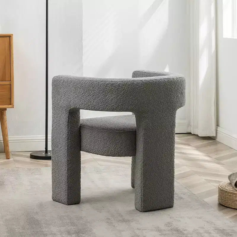 28 Wide Boucle Upholstered Square Armchair - Kinwell