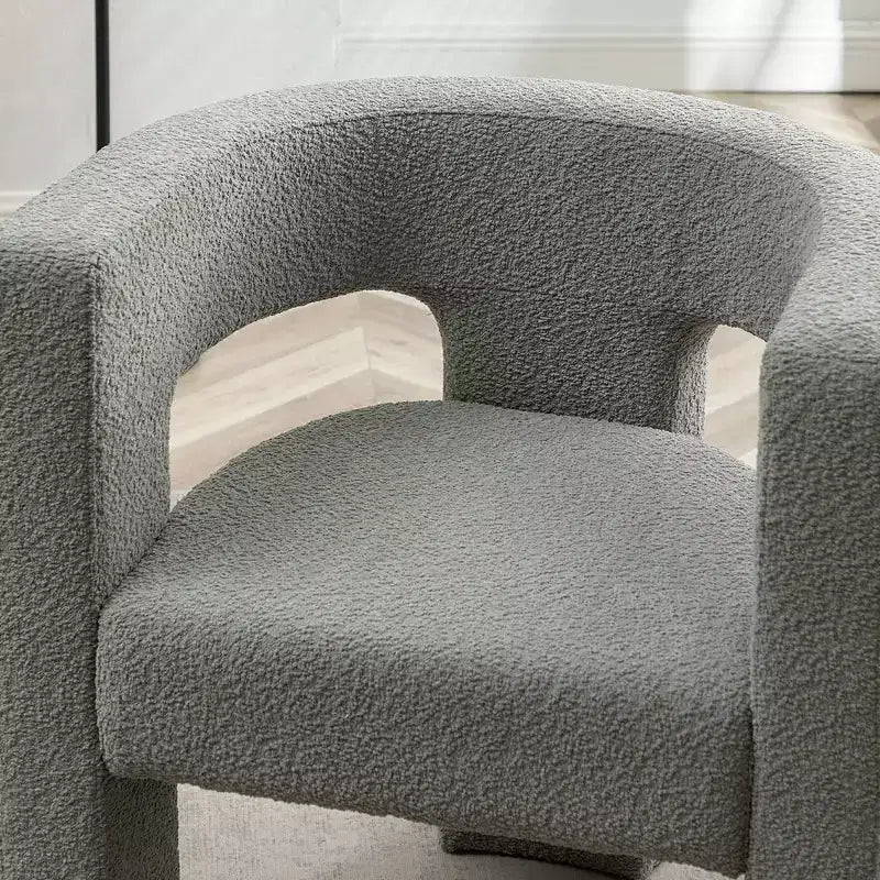 28 Wide Boucle Upholstered Square Armchair - Kinwell