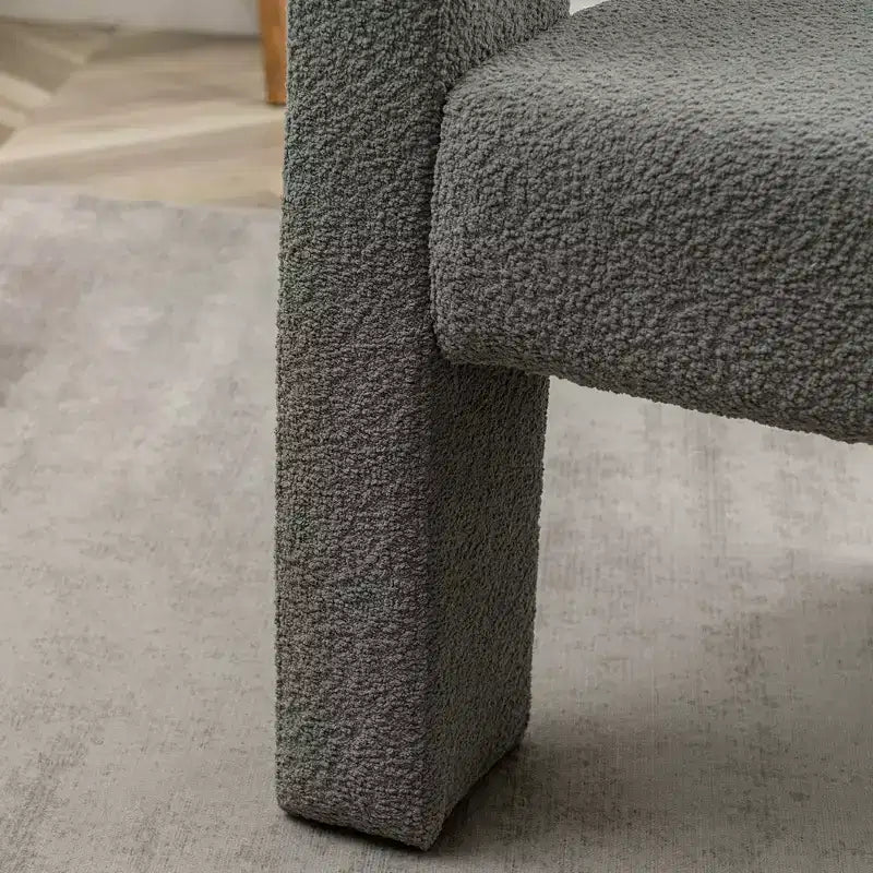 28 Wide Boucle Upholstered Square Armchair - Kinwell