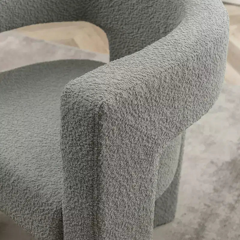 28 Wide Boucle Upholstered Square Armchair - Kinwell
