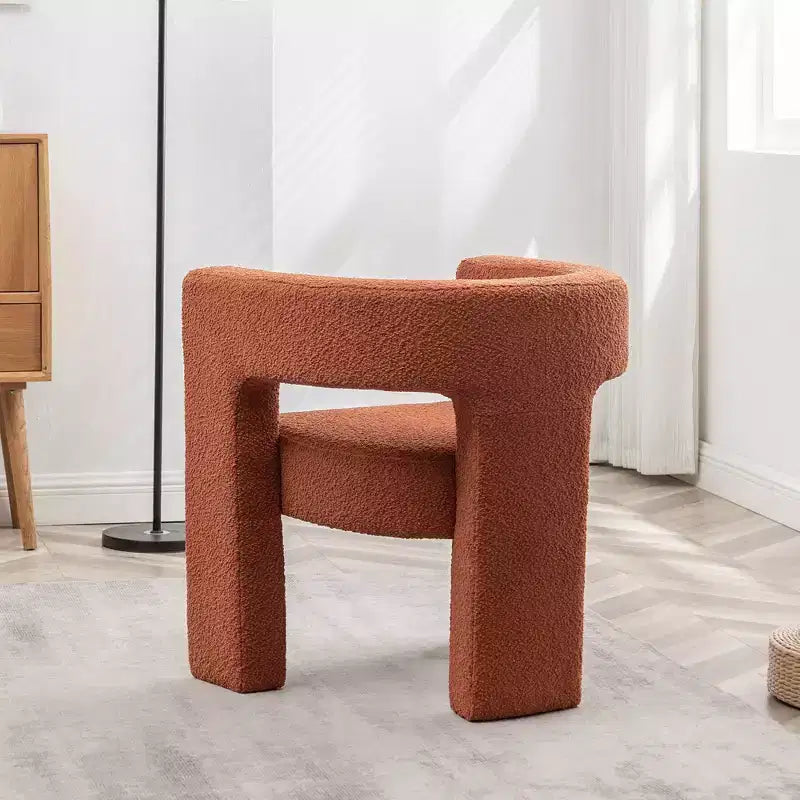 28 Wide Boucle Upholstered Square Armchair - Kinwell