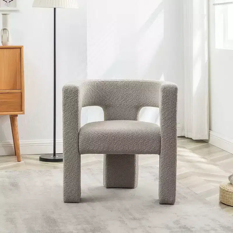 28 Wide Boucle Upholstered Square Armchair - Kinwell
