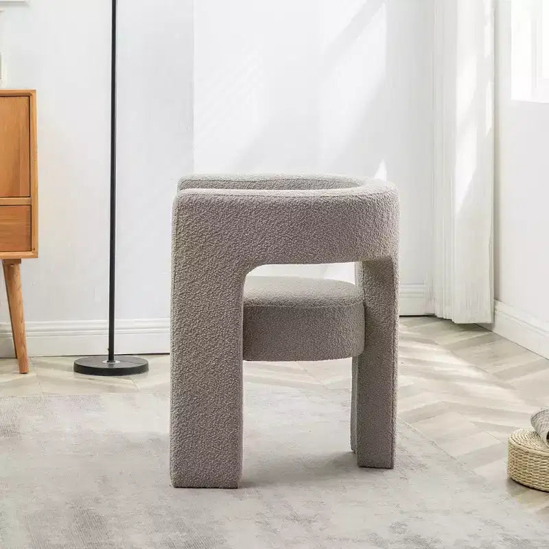 28 Wide Boucle Upholstered Square Armchair - Kinwell