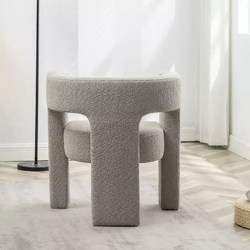 28 Wide Boucle Upholstered Square Armchair - Kinwell