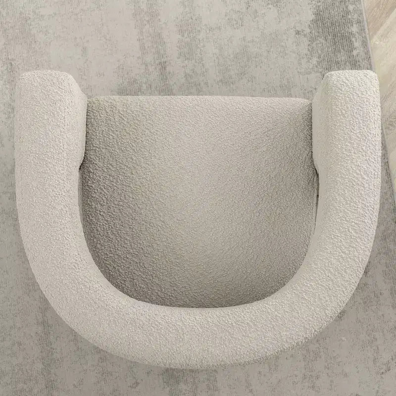 28 Wide Boucle Upholstered Square Armchair - Kinwell