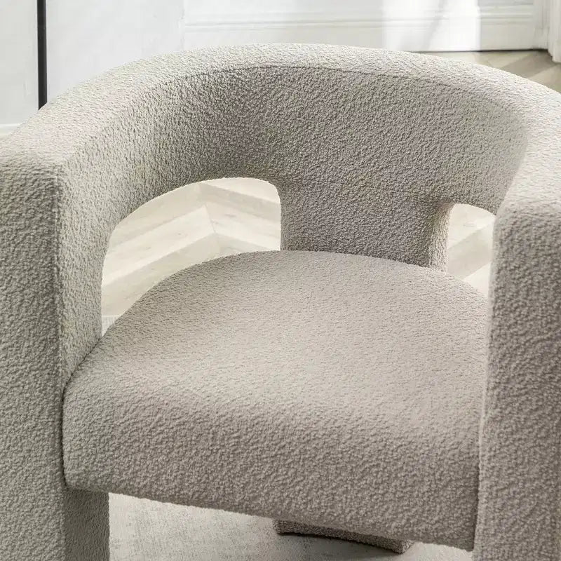 28 Wide Boucle Upholstered Square Armchair - Kinwell