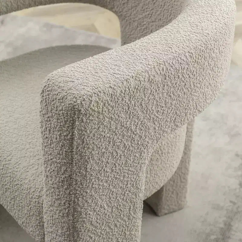 28 Wide Boucle Upholstered Square Armchair - Kinwell