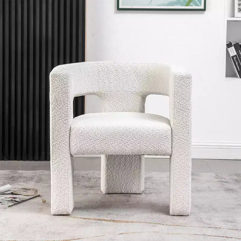 28 Wide Boucle Upholstered Square Armchair - Kinwell