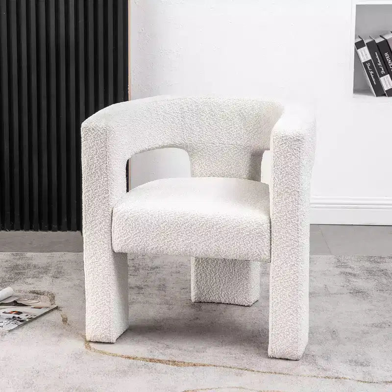 28 Wide Boucle Upholstered Square Armchair - Kinwell