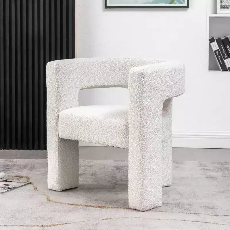 28 Wide Boucle Upholstered Square Armchair - Kinwell