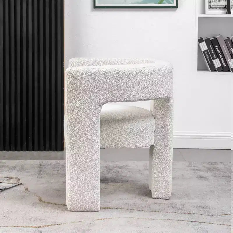 28 Wide Boucle Upholstered Square Armchair - Kinwell