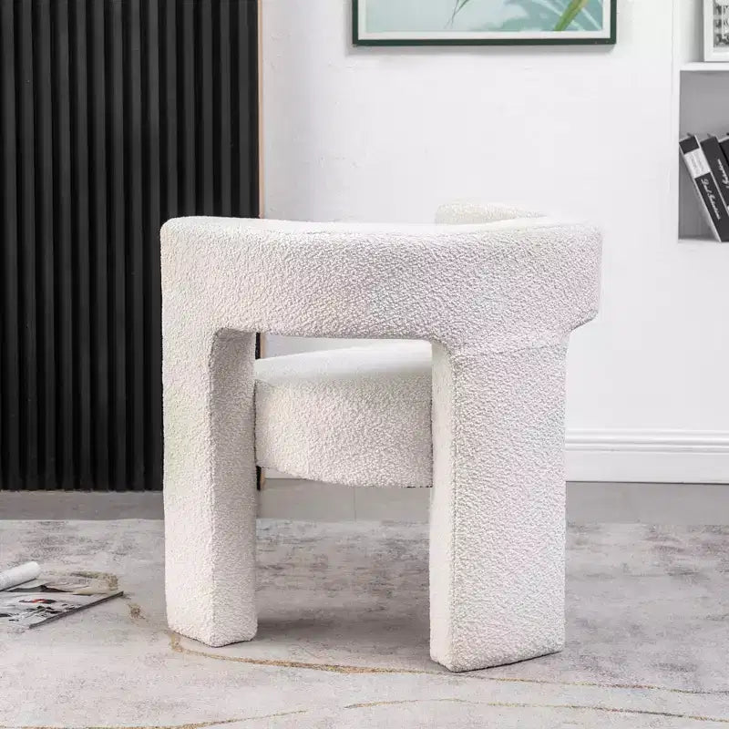 28 Wide Boucle Upholstered Square Armchair - Kinwell