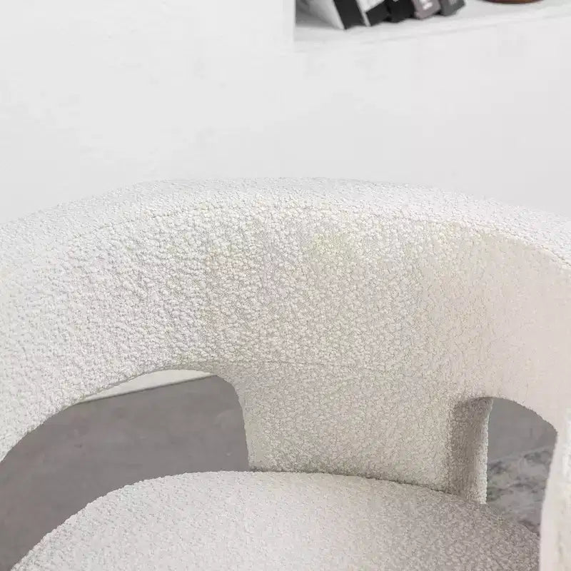 28 Wide Boucle Upholstered Square Armchair - Kinwell
