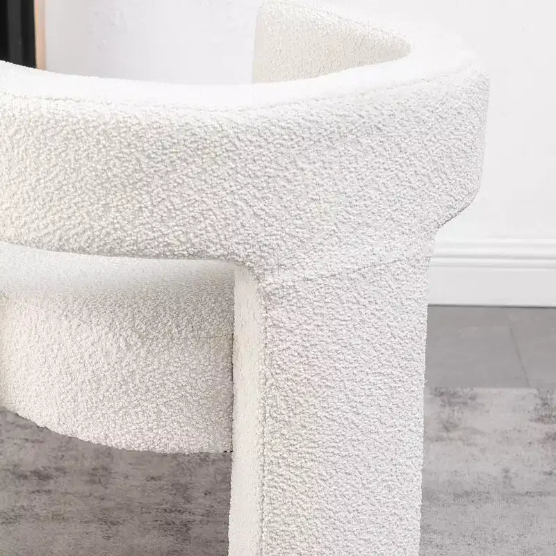 28 Wide Boucle Upholstered Square Armchair - Kinwell