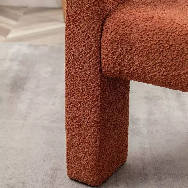 28 Wide Boucle Upholstered Square Armchair - Kinwell