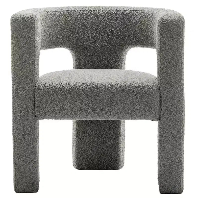 28 Wide Boucle Upholstered Square Armchair - Kinwell