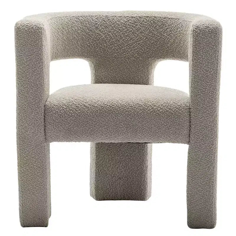 28 Wide Boucle Upholstered Square Armchair - Kinwell