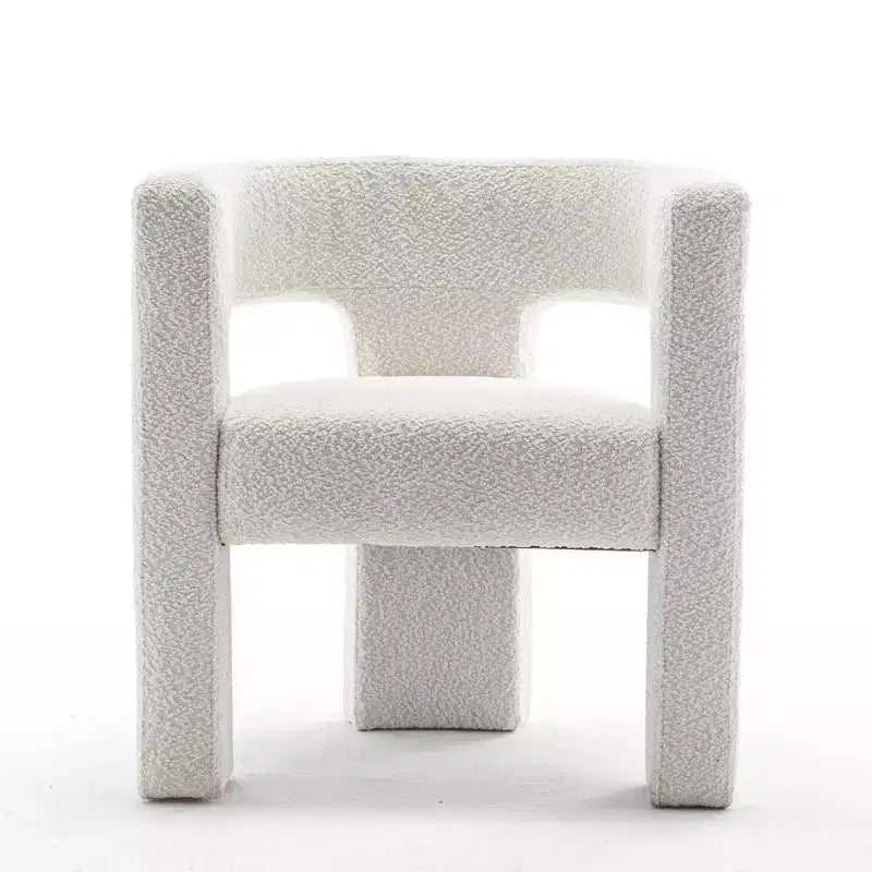 28 Wide Boucle Upholstered Square Armchair - Kinwell