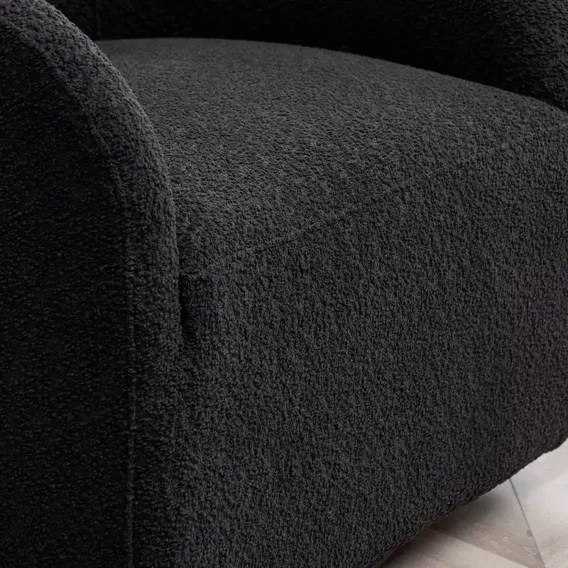 32 Wide Boucle Upholstered Swivel Barrel Chair - Kinwell