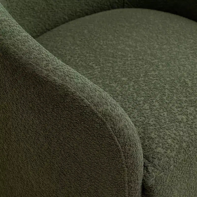 32 Wide Boucle Upholstered Swivel Barrel Chair - Kinwell