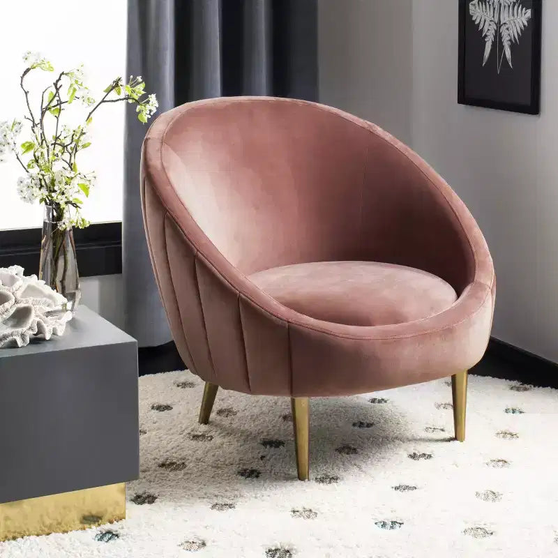 Fauteuil capitonné Razia Channel - SFV4700 - Safavieh Couture