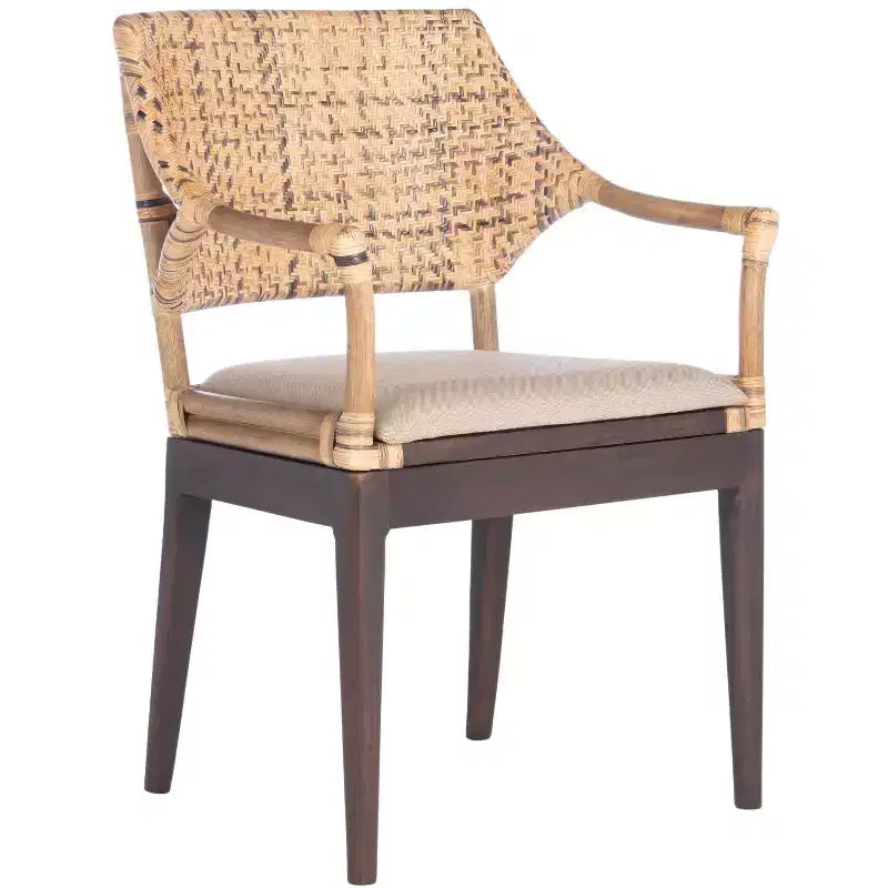 Fauteuil Carlo - SEA4002A - Marron & Miel/Beige - Safavieh