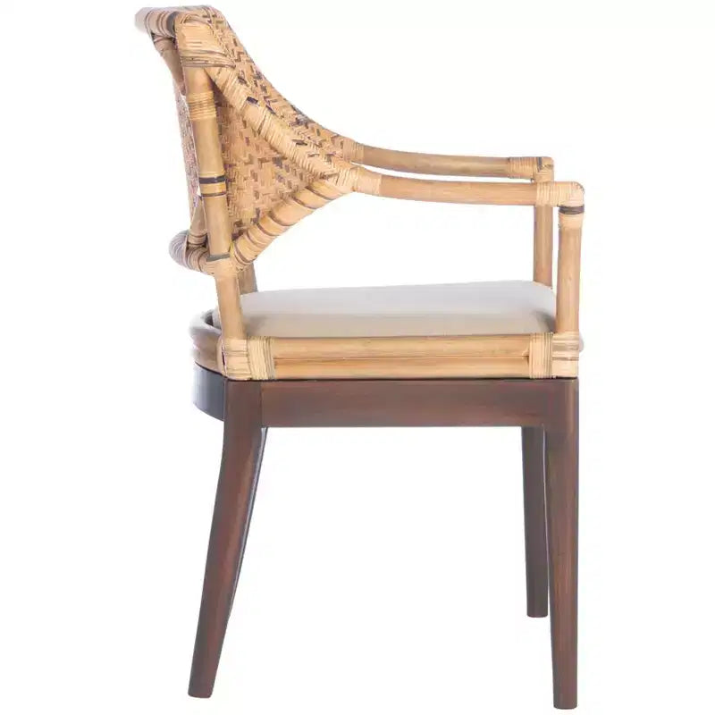 Fauteuil Carlo - SEA4002A - Marron & Miel/Beige - Safavieh