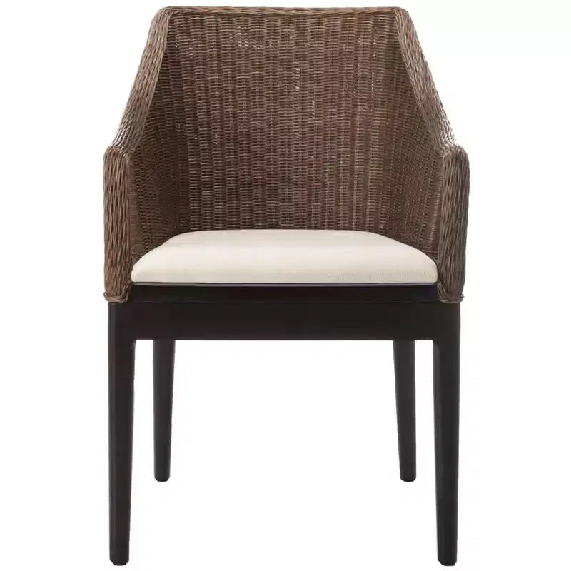 Enrico Arm Chair - SEA4016A - Brown/White - Safavieh